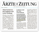 Ärzte-Zeitung - September 2005: Mehr Freiheiten bei Leitlinien und in der Werbung. Leitlinien für Ärzte nicht bindend Ärzte-Zeitung - September 2005: Mehr Freiheiten bei Leitlinien und in der Werbung. Leitlinien für Ärzte nicht bindend