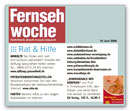 Fernsehwoche Juni 2006: Rat & Hilfe – Anwälte der Stiftung Gesundheit helfen weiter Fernsehwoche Juni 2006: Rat & Hilfe – Anwälte der Stiftung Gesundheit helfen weiter