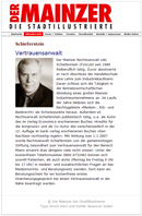 Der Mainzer Juni 2008: Schieferstein – Vertrauensanwalt Der Mainzer Juni 2008: Schieferstein – Vertrauensanwalt