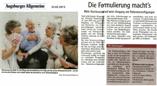 Augsburger Allgemeine - Februar 2013: Die Formulierung machts's - Mehr Rechtssicherheit beim Umgang mit Patientenverfügungen