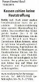Neues Deutschland - Februar 2013: Kassen zahlen keine Hautstraffung