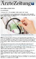 Ärzte Zeitung - September 2013: Zuwendungen: Transparenz - Ärzte halten Schlüssel in der Hand